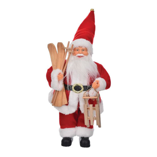 Christmas Decoration Soft Santa 30cm, red