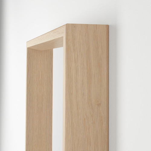 NISSEDAL Mirror combination, white stained oak effect, 130x150 cm