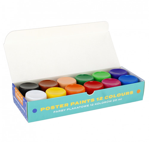 Poster Paints School 12 Colours x 20ml