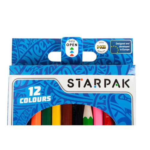 Starpak Colour Pencils 12 Colours Hot Wheels