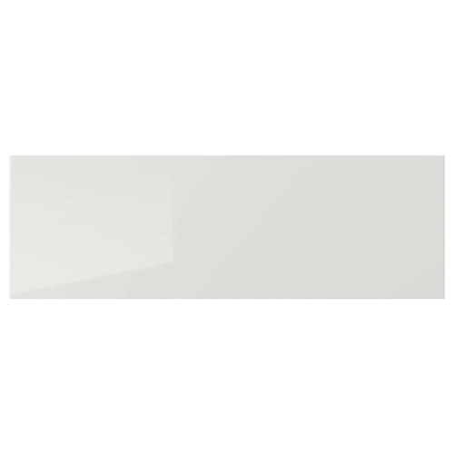 RINGHULT Drawer front, high-gloss light grey, 60x20 cm