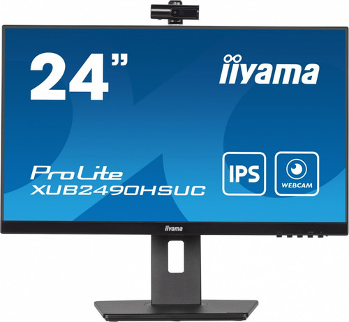 IIyama 23.8" Monitor XUB2490HSUC-B5 IPS FHD CAM MIC HDMI DP