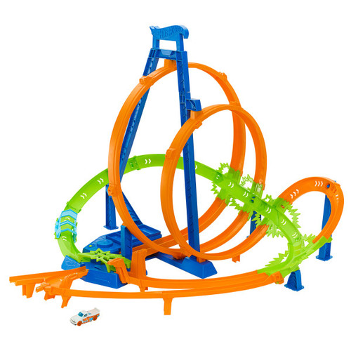 Hot Wheels Track Set With 5 Crash Zones HNL97 5+