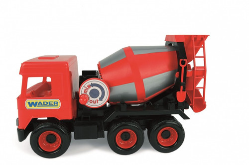 Wader Middle Truck Concrete Mixer Red 38cm 3+