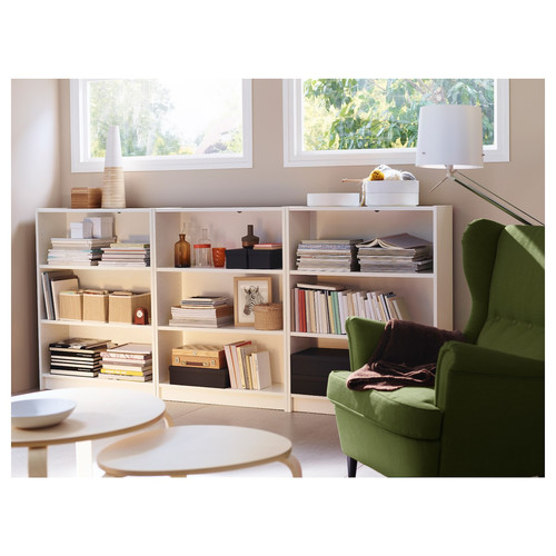 BILLY Bookcase, white, 240x28x106 cm