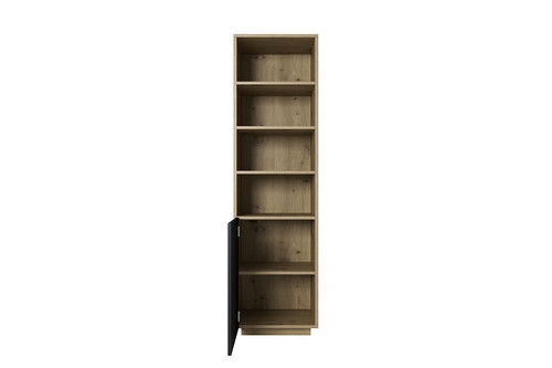 Shelving Unit Bookcase Asha 50cm, artisan, matt black