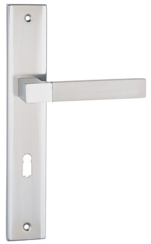 Door Handle Schaffner Helen 72mm, satin nickel/chrome