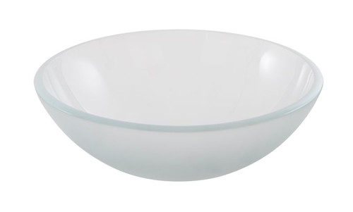 Countertop Glass Basin GoodHome Drina 38cm, frosted