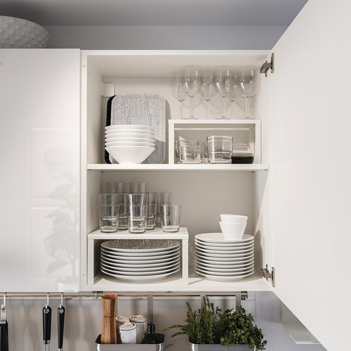 KNOXHULT Kitchen, high-gloss white, 120x61x220 cm