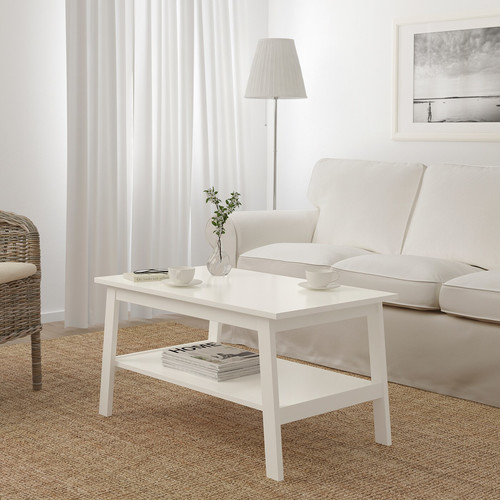 LUNNARP Coffee table, white, 90x55 cm
