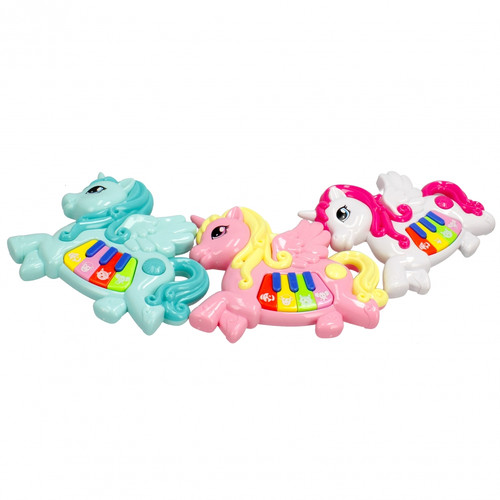 Piano Music Toy Unicorn, 1pc, assorted colours, 3+