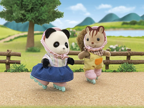 Sylvanian Families Cycle & Skate Set Panda Girl 3+