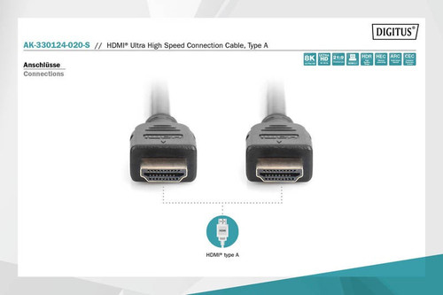 DIGITUS HDMI Ultra High Speed Connection Cable, type A