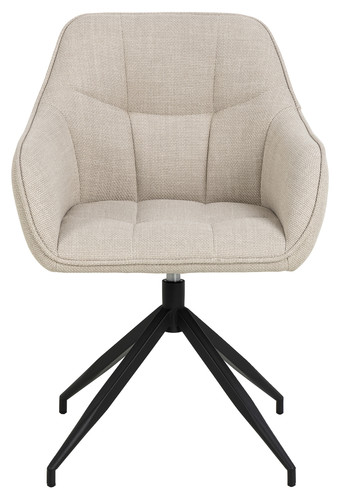 Upholstered Swivel Chair Brenda, beige