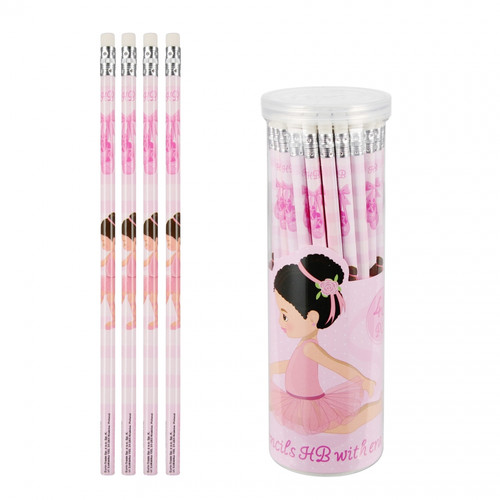 Starpak Pencil with Eraser Ballerina 48pcs