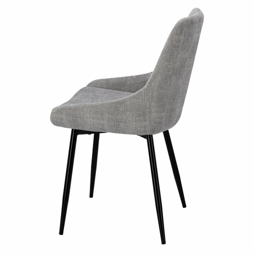 Upholstered Chair Floyd, corduroy, grey