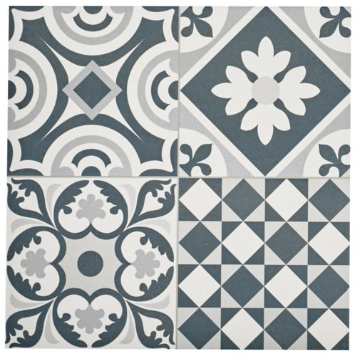 Gres Tile Wall/Floor Heritage 33.15 x 33.15 cm, black, 1.32 m2