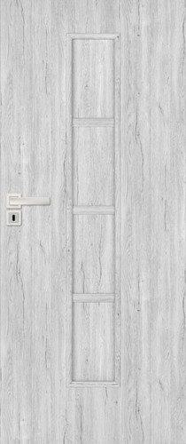 Internal Door Olga 80, right, silver oak