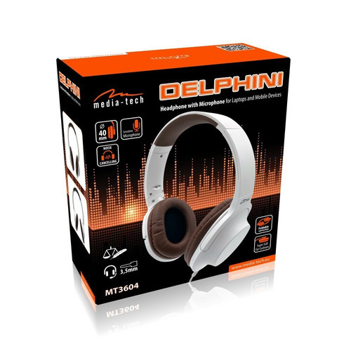 Media-Tech Wired Headphones Delphini MT3604