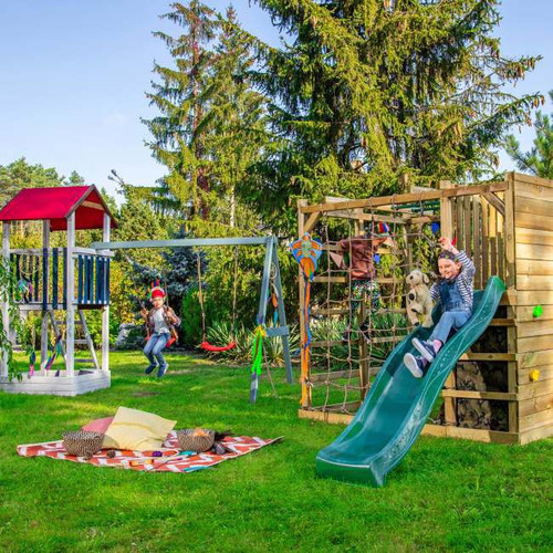 Playground Set Swing with Tower, assorted colours