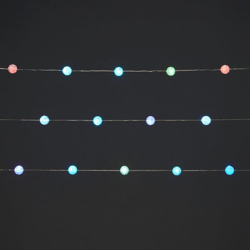 LED Lighting Chain 40 LED, balls, indoor, multicolour