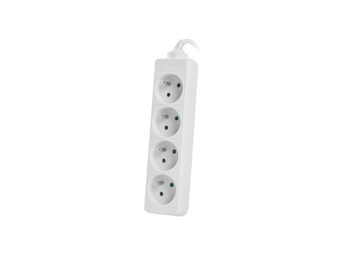 Lanberg Power Strip 4xFR, full CU, 1.5m, white