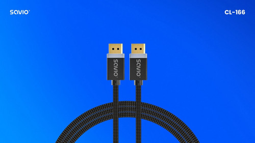 Savio DisplayPort Cable CL-166 M v1.2 2m