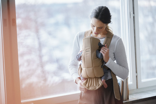 BABYBJÖRN Baby Carrier Mini, Beige Woven