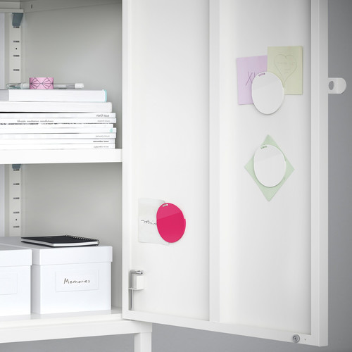 HÄLLAN Storage combination with doors, white, 45x47x92 cm