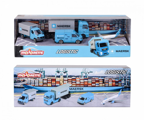 Majorette Vehicle Set Maersk, 4-pack, 3+