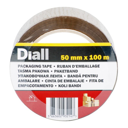 Diall Packaging Tape 50 mm x 100 m, brown