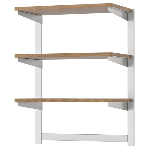 KUNGSFORS Susp rail w shelf/mgnt knife rack