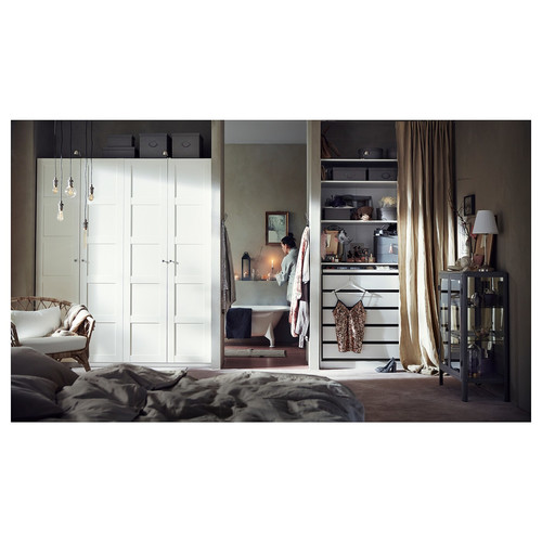 PAX Wardrobe, white, 150x58x236 cm