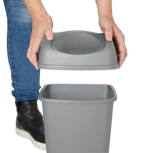 Waste Bin Tazetta Swing 8l, grey