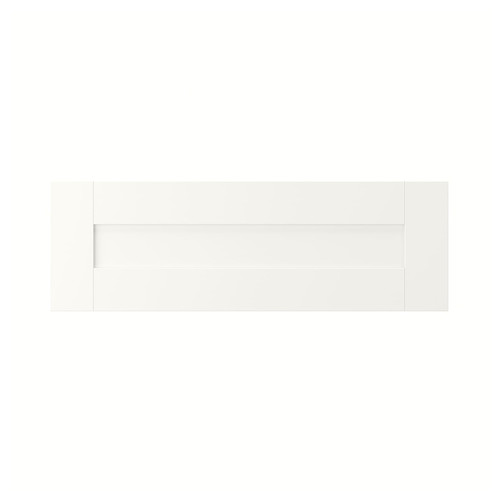 SANNIDAL Drawer front, white, 60x20 cm