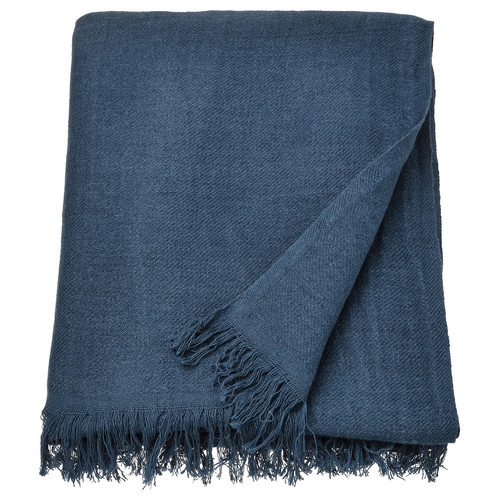 DYTÅG Throw, dark blue, 130x170 cm