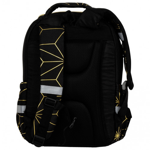 School Backpack 26x39x13 Future, black-gold