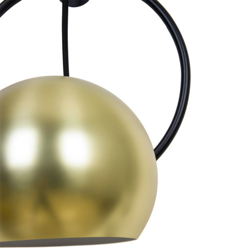 GoodHome Wall Lamp Toroba 1-p E27, black/gold