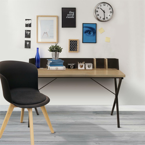 Desk Brico, black/natural