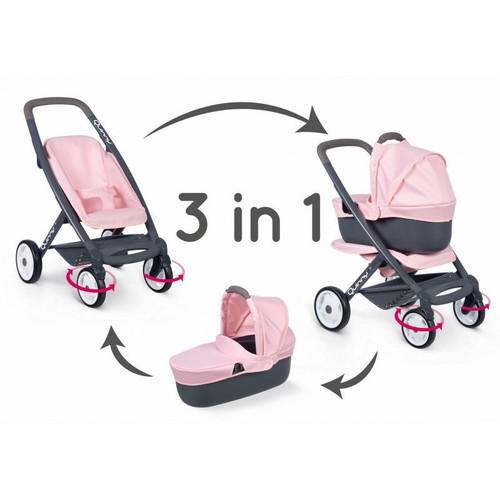 Smoby Maxi-Cosi & Quinny Baby Doll Puschair + Pram 3in1 3+