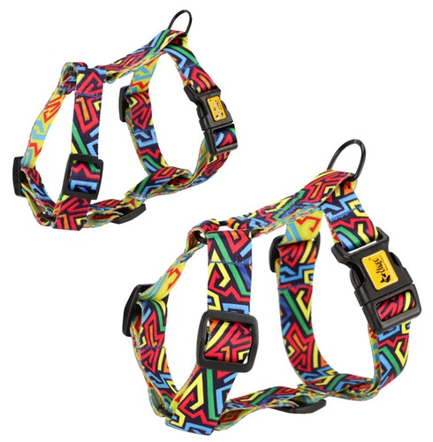 Dingo Dog Harness Guard City - Graffiti Size L