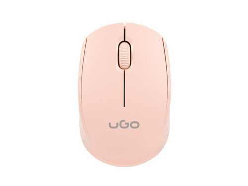 uGo Optical Wireless Mouse Pico MW100 1600DPI, pink