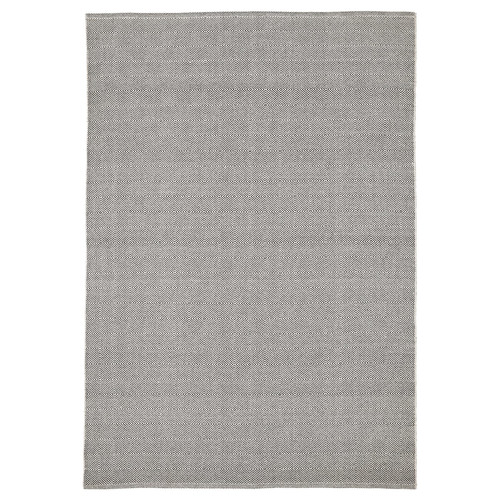 GÅNGVÄG Rug, flatwoven, grey, 200x300 cm