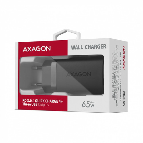 AXAGON Wall Charger EU Plug USB-C PD ACU-DPQ65