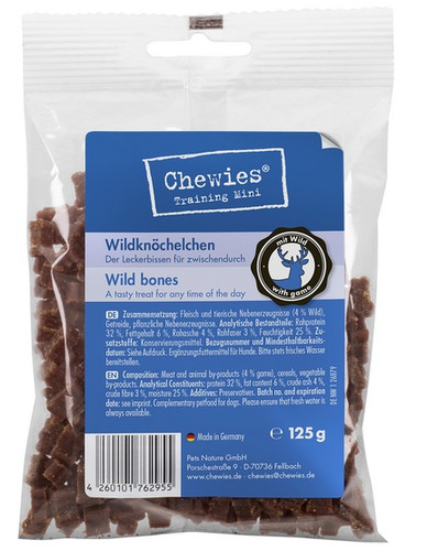 Chewies Dog Snack Wild Bones 125g