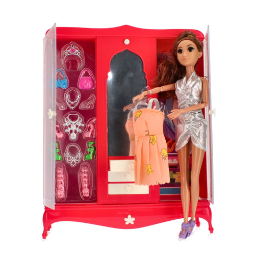 Baonier Doll 31cm Fashion Closet Wardrobe Playset 3+