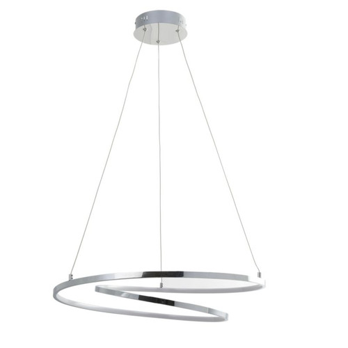 GoodHome Pendant Lamp LED Pegmati 58cm 2000lm, chrome