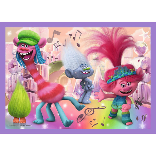 Trefl Children's Puzzle Trolls 4in1 4+