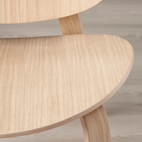FRÖSET Easy chair, white stained oak veneer