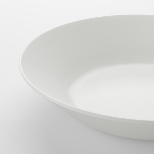 OFTAST Deep plate/bowl, white, 20 cm